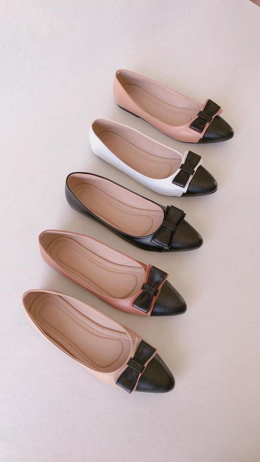 Atasha - Women Classic Ribbon Design Flat Doll Shoes KN