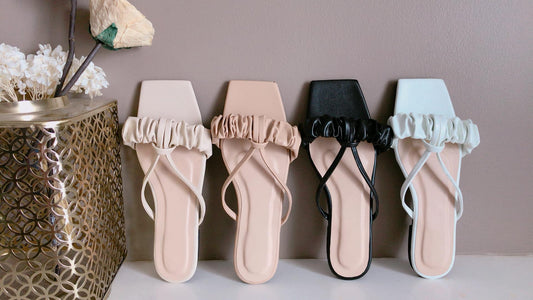Kiana - Women's Lazy Single Strap Half-Slip Sandals Flat Casual Outer Sandals